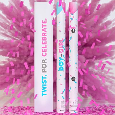 Add a Surprise Element to Your Year Party with Gender Reveal Confetti Powder Cannon