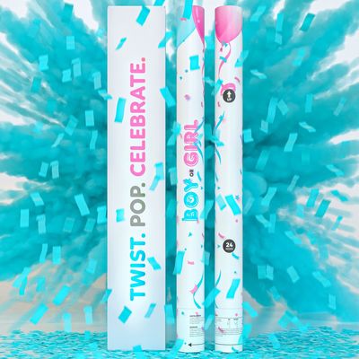 Add a Surprise Element to Your Year Party with Gender Reveal Confetti Powder Cannon