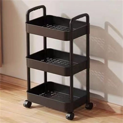 Three-layer Kitchen Rotating Shelving for Multifunctional Vegetable and Fruit Storage