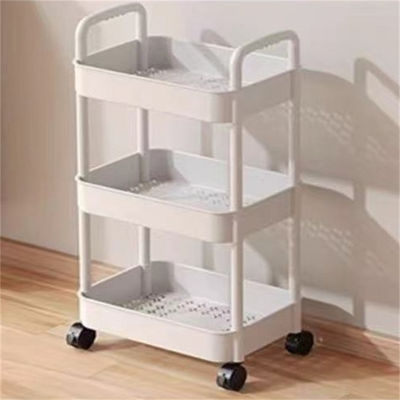 Three-layer Kitchen Rotating Shelving for Multifunctional Vegetable and Fruit Storage