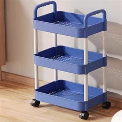 Three-layer Kitchen Rotating Shelving for Multifunctional Vegetable and Fruit Storage