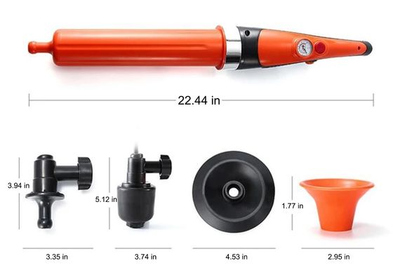 Sustainable Drain Augers Toilet Dredge Pipe Dredger for Air Pressure Cleaning Solution
