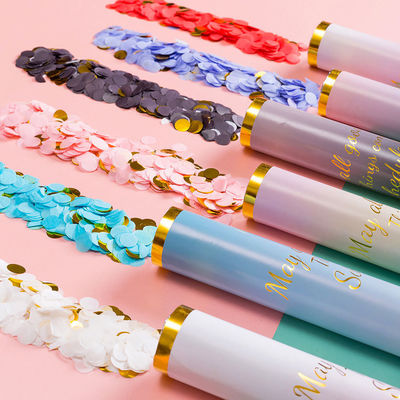 Confetti Powder Cannon with Custom Logo- 100cm Smoke Powder Confetti Sticks Cannons