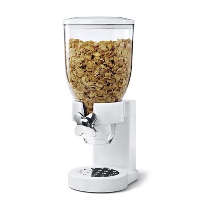 Double-ended Upright Plastic Food Jars 2L Double Cup Cereal Dispenser Dry Food Dispenser