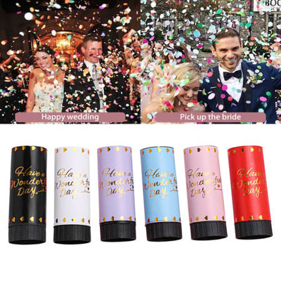 Custom Logo Happy Wedding Birthday Party Biodegradable Paper Spring Confetti Poppers