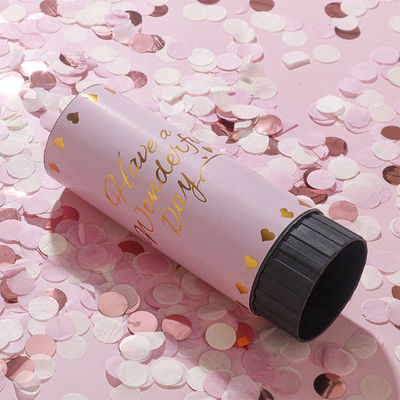 Custom Logo Happy Wedding Birthday Party Biodegradable Paper Spring Confetti Poppers