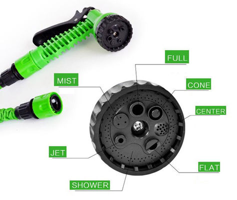 Watering Made Simple Expandable Magic Flex Heated Garden Hose 25-200FT with Spray Gun