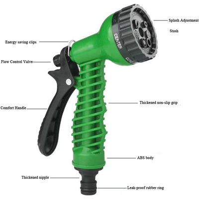 Watering Made Simple Expandable Magic Flex Heated Garden Hose 25-200FT with Spray Gun