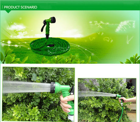 25-250ft High Pressure Heavy Duty Garden Water Hose Spray Nozzle with Expandable Hose
