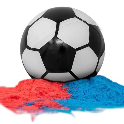 Baby Boy Girl Shower Party Supplies Gender Reveal Soccer Ball with Blue and Pink Powder