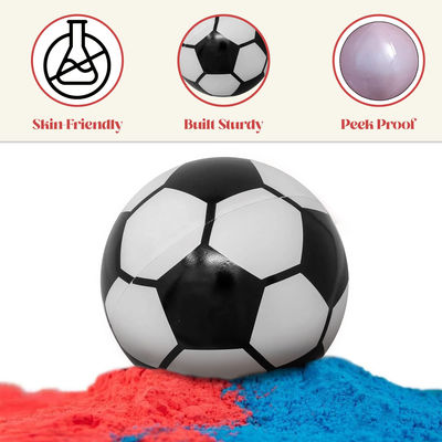 Baby Boy Girl Shower Party Supplies Gender Reveal Soccer Ball with Blue and Pink Powder