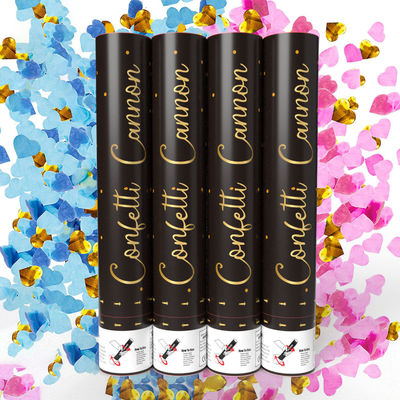 Party Supplies Gender Reveal Confetti Smoke Powder Cannons for Occasion