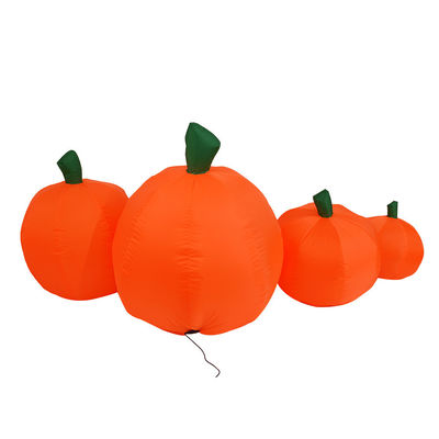 2.2m Long Outdoor Indoor Halloween Inflatable Pumpkins Decorations with LED Lights