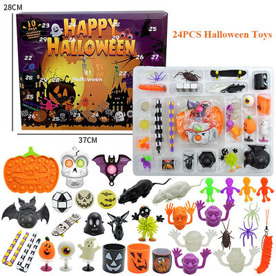 Cartoon Fidget Squishy Toy 18pcs 24pcs Blind Box Halloween Toys Squeeze Toys for Kids