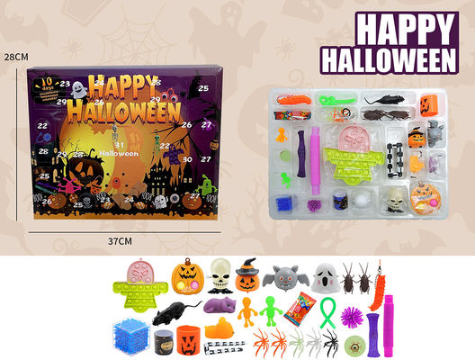 Cartoon Fidget Squishy Toy 18pcs 24pcs Blind Box Halloween Toys Squeeze Toys for Kids