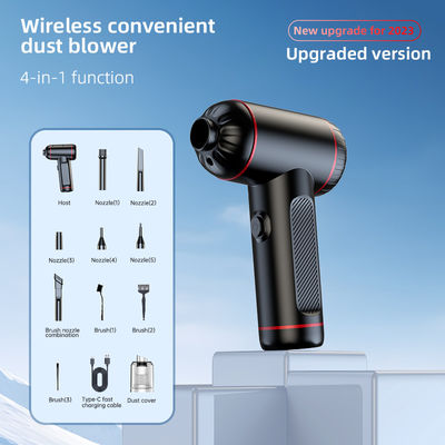 Powerful 4 in 1 Car Vacuum Cleaner with 6000PA Suction LED Lights and USB Power Source