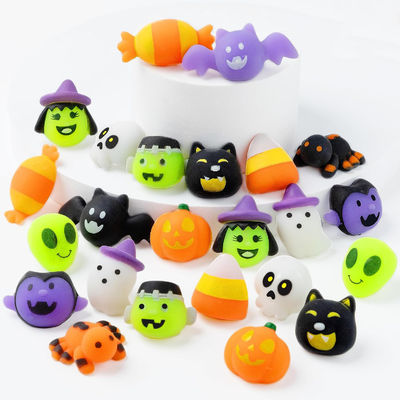 Cartoon Fidget Squishy Toy 18pcs 24pcs Blind Box Halloween Toys Squeeze Toys for Kids