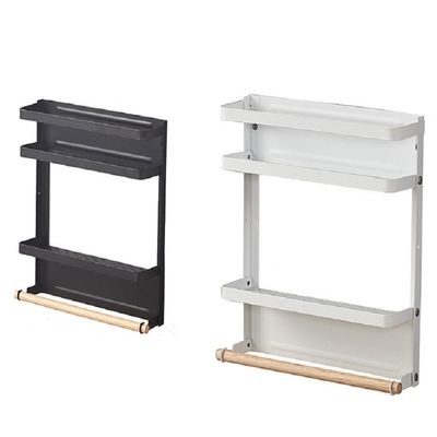 Storage Holders Racks Metal Fridge Shelf Magnetic Spice Rack Organizer for Refrigerator