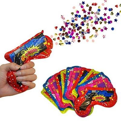 Gun Shape Autoinflation Inflatable Confetti Gun for Green Year Wedding Birthday Party