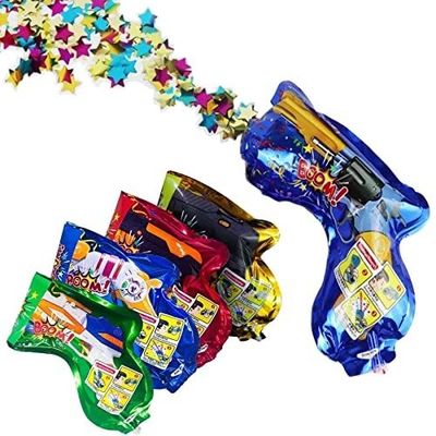 Gun Shape Autoinflation Inflatable Confetti Gun for Green Year Wedding Birthday Party