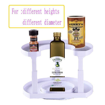 Home Cosmetic Storage Gods ABS Rotating Shelf Cabinet Organizer with Customized Logo