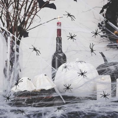 Polyester Spider Web Cotton Thread Haunted House Decoration for Halloween Party Props