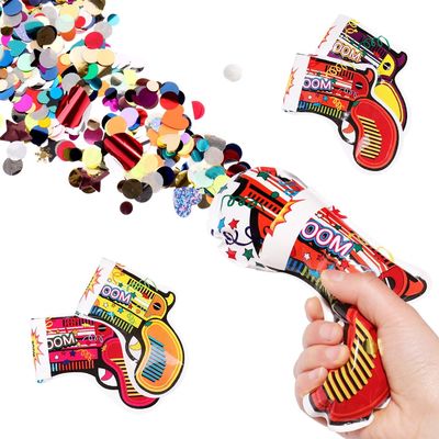 Gun Shape Autoinflation Inflatable Confetti Gun for Green Year Wedding Birthday Party