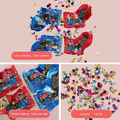 Gun Shape Autoinflation Inflatable Confetti Gun for Green Year Wedding Birthday Party