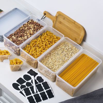 OEM/ODM Acceptable 3.2L BPA Free Plastic Containers for Noodles Cereal Storage 4pack Set