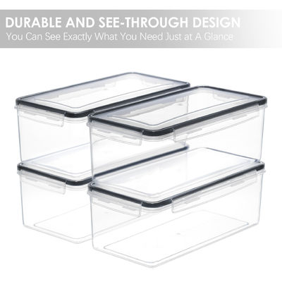 OEM/ODM Acceptable 3.2L BPA Free Plastic Containers for Noodles Cereal Storage 4pack Set