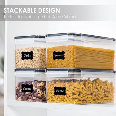 OEM/ODM Acceptable 3.2L BPA Free Plastic Containers for Noodles Cereal Storage 4pack Set