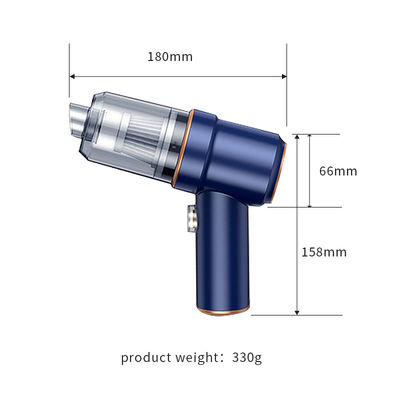 Hand Held Car Vacuum Cleaner 2 in 1 Cordless with Working Lamp Portable Reusable