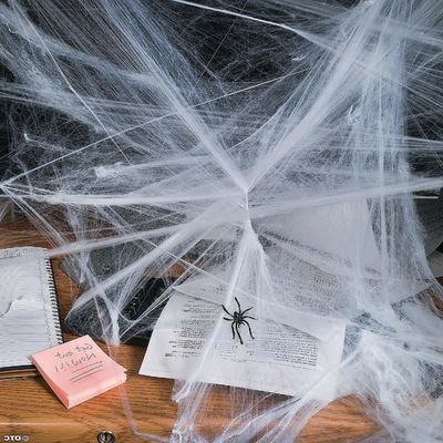 Customizable Stretchy Halloween Spider Web Terrifying Scene Props for Haunted House