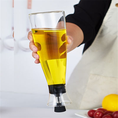 650ML/400ML Glass Oil and Vinegar Dispenser Bottles No Drip Design for Kitchen