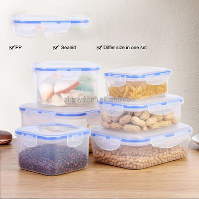 3pcs Airtight Plastic Storage Box Set for Multi-functional Food Storage Containers