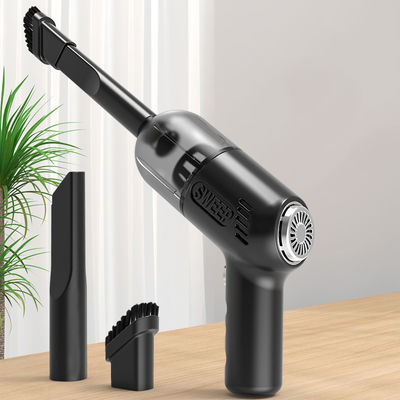 Portable Handheld Hoover Reusable Wet Dry Vacuum for Quick Cleaning in Black 110w 3.7v