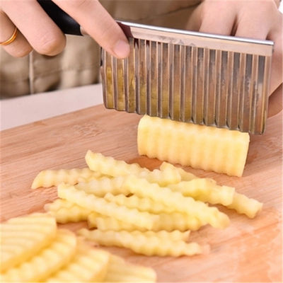Stainless Steel Crinkle Knife Multifunction Wavy Blade Vegetable Slicer Kitchen Tools