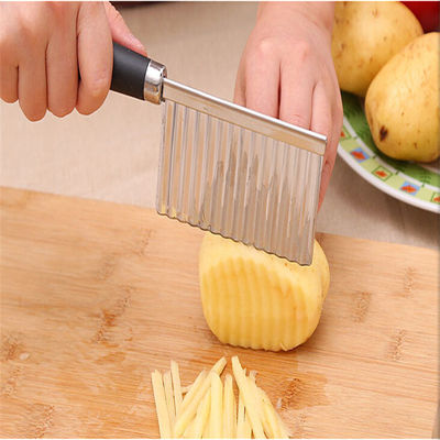 Stainless Steel Crinkle Knife Multifunction Wavy Blade Vegetable Slicer Kitchen Tools