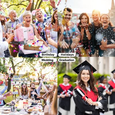 40cm Multicolor Biodegradable Party Popper Confetti Cannons for Colorful Celebrations