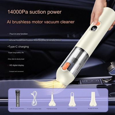 1400Pa Cordless Brushless Motor Car Vacuum Cleaner for Clothes and All-in-1 Cleaning