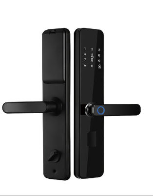 Outdoor Security Digital Door Handle with Tuya Ttlock and Fingerprint Recognition