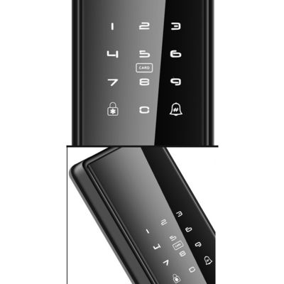 Outdoor Security Digital Door Handle with Tuya Ttlock and Fingerprint Recognition