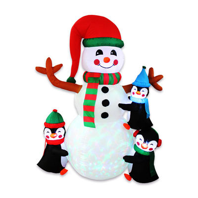Party and Christmas Decoration LED Lights Inflatable Santa Claus with Customized Logo