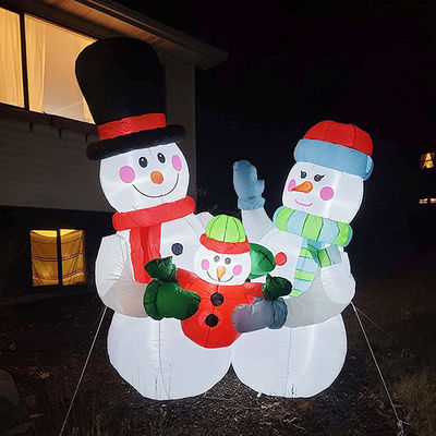 Indoor Outdoor Garden Christmas Decorations 6ft Natal Inflatables Santa Claus With LED Lights Green