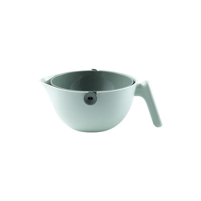 302g PP ABS Double Layer Rotating Drainage Basket for Washing Vegetables Removable