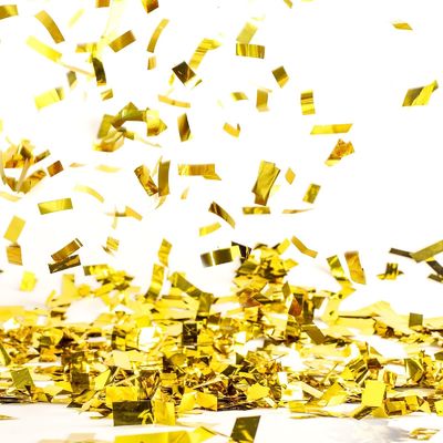 Purple 2*5cm Party Popper Confetti Cannon Biodegradable Rectangle Round Heart Shape Green White Black Confetti Gold Foil Free Sample