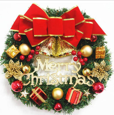 Round XMAS Wreath For Front Door Fall Wreath With Customized Logo