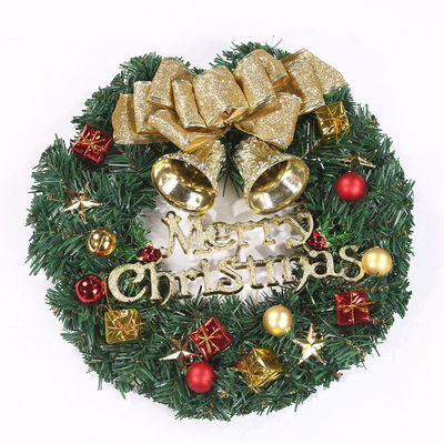 Round XMAS Wreath For Front Door Fall Wreath With Customized Logo