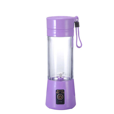 Compact 380ml Portable Mini Electric Juicer Blender for Fruit Mixing in Home Kitchen
