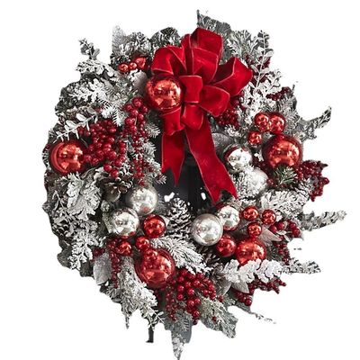 Customized Logo Merry Christmas Front Door Artificial Pine Garland for Party Decor